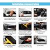 11.88×48 Inches Car Light Self-Adhesive Tint Film Brake Light Headlight Tail Light Fog Light Car Vinyl Wrap Protector Film Auto Modification Cover