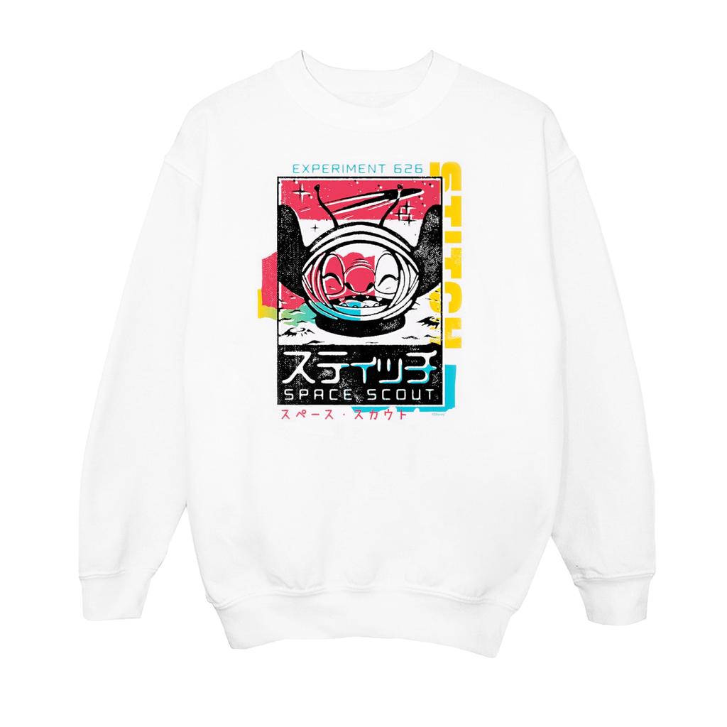 Disney Womens/Ladies Lilo & Stitch Space Scout Japanese Sweatshirt