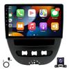 Android 13 Car Navigation 10 Inch Built-in Carplay+Android auto/2+32G+AHD Camera+microphone for Peugeot 107 Citroen C1
