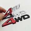 3D Металлические Буквы для Автомобиля Логотип 4WD Эмблема Наклейка на Задний Багажник Автомобиля Наклейки на Крыло Значок 4WD Автоаксессуары