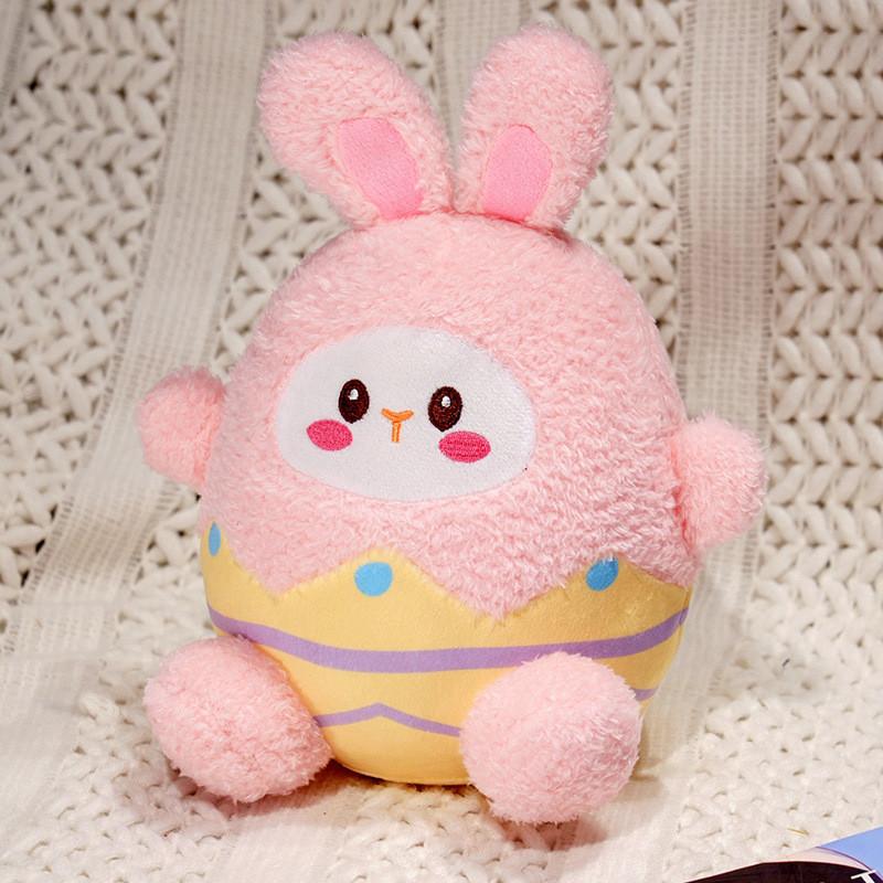 Easter Rabbit Eggshell Plush Toy Stuffed Doll Room Bed Decoration Gift Kids