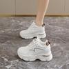 In Spring and Autumn, the Inner Height of Women's Shoes Increases. Dad Shoes and Women's Double Mesh Breathable Casual Sports Shoes Increase