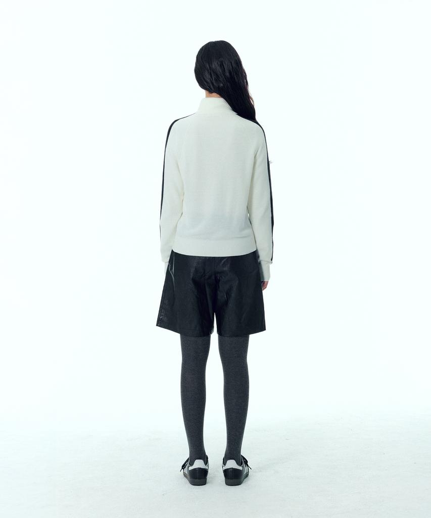 PLAC WOMEN Color-Blocked Zip-Up Ivory