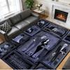 Crystal Velvet Rug Soft Non Slip Indoor Floor Mat Home DecorThe Addams Family