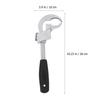 Universal Adjustable Adjustable Wrench 80mm Size Plumbing Wrench Pipe Wrench  Tight Spaces