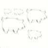 5Pcs/Set Stainless Steel Donut Cookie Cutter Double-Sided Baking Tool Embossed Donut Maker Sweet Bread Pastry Mold Kitchen Tool