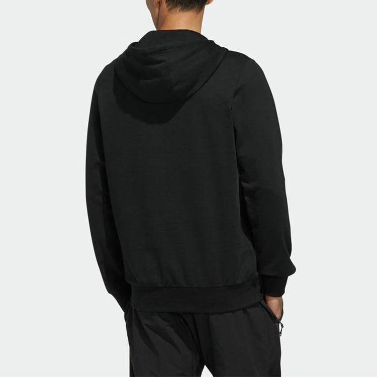 adidas Толстовка с вышивкой и графическим рисунком, мужские топы с капюшоном, черные FP7995
