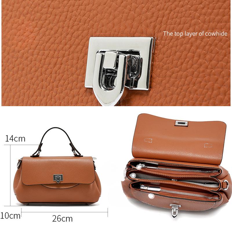 Женская сумка из натуральной кожи, модная сумка через плечо на весну/лето, сумка Niche Premium Sense на плечо