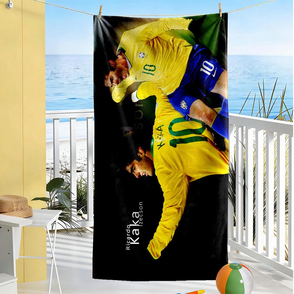 Football Legends Celebration Beach Towel Super Soft Microfiber Quickdry Fabric Comfortable Lightweight