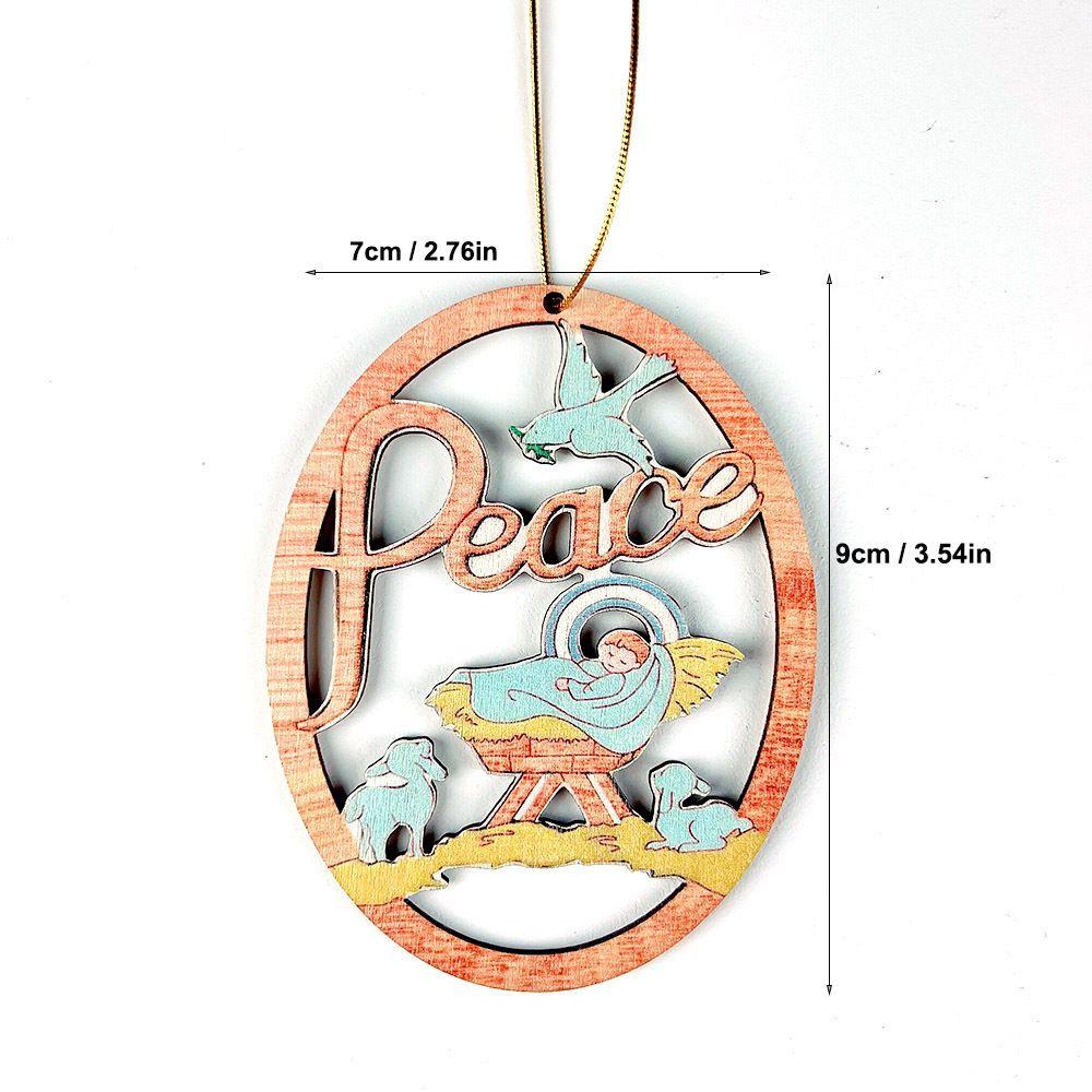 Крест DIY ремесла украшения рождественской елки вертеп подвески рождение Иисуса украшения