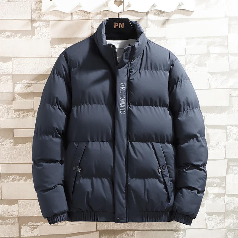 Men's jacket autumn and winter new lapel cotton-padded jacket short cotton-padded jacket thickened velvet cotton-padded jacket men's