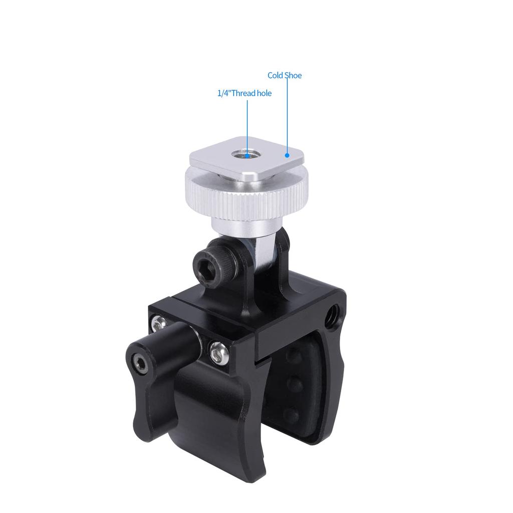 Microphone Holder NICEYRIG Aluminum Alloy Cold Shoe Mount for Shotgun Microphones 18-35mm