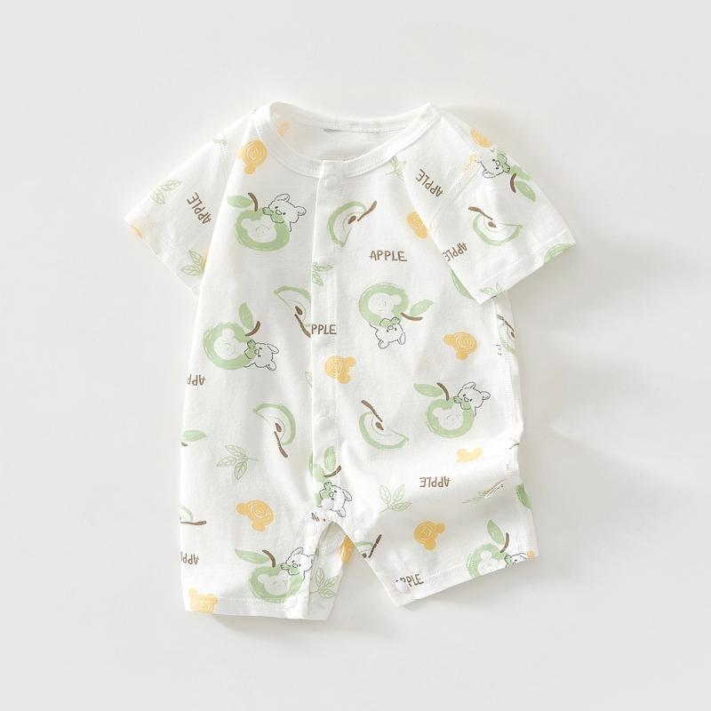 Летняя детская одежда, комплекты ромперов для новорожденных мальчиков и девочек, одежда, наряды, комбинезон, тонкий костюм для ползания для малышей, ромперы