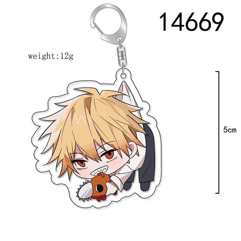 Chainsaw Man Pochita Acrylic Keychain Anime Figure