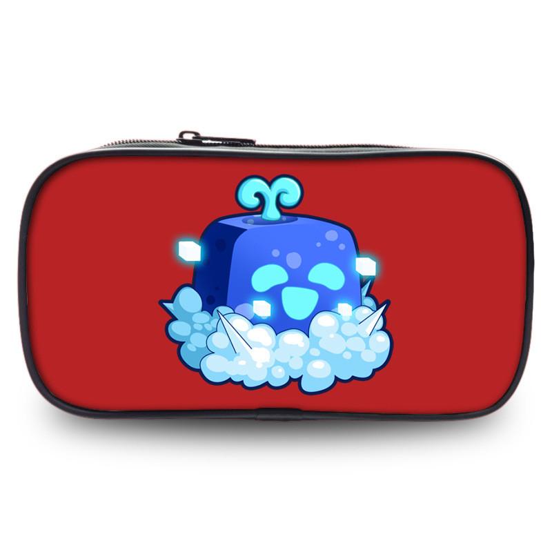 Прочный полиэстеровый пенал Blox Fruits Roblox для студентов с большой вместимостью