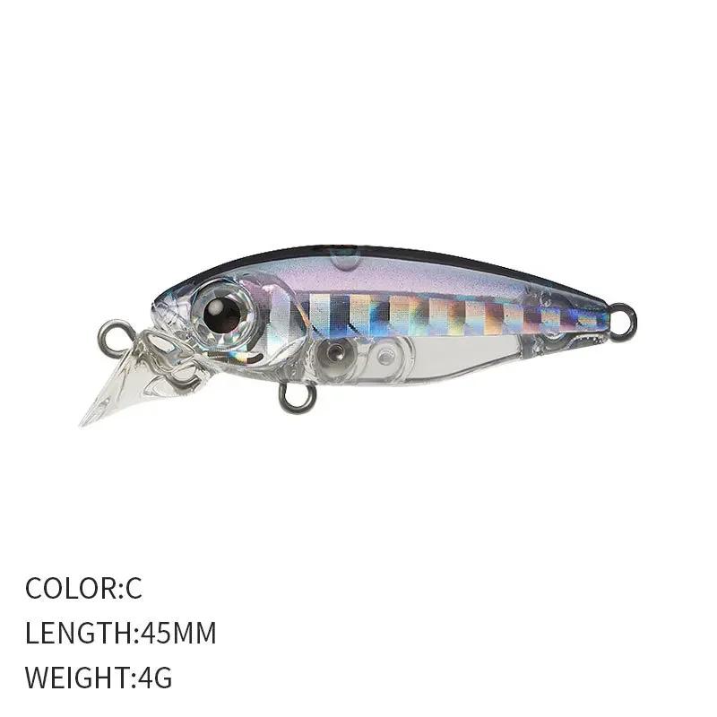 45mm 4g Underwater Minnow Stream Bait Lures Top Water Artificial Wobblers Crankbaits Hard Lures Fishing Accessories Easy To Use