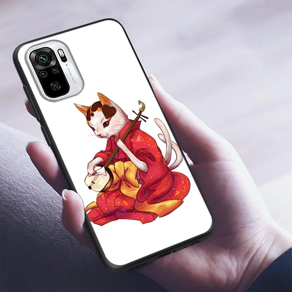 Силиконовый чехол для телефона Myth Legend Art Cat Fox Fish для Xiaomi Redmi Note 9 9T 10 10s 11 11s 11E 8 7 Poco M3 M4 Pro 5G