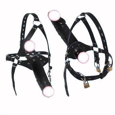 Двусторонние фаллоимитаторы, кляп, страпон с открытым ртом, пробка для донга, головной жгут, реалистичный член, пенис SM, игры для взрослых, секс-игрушки для пар