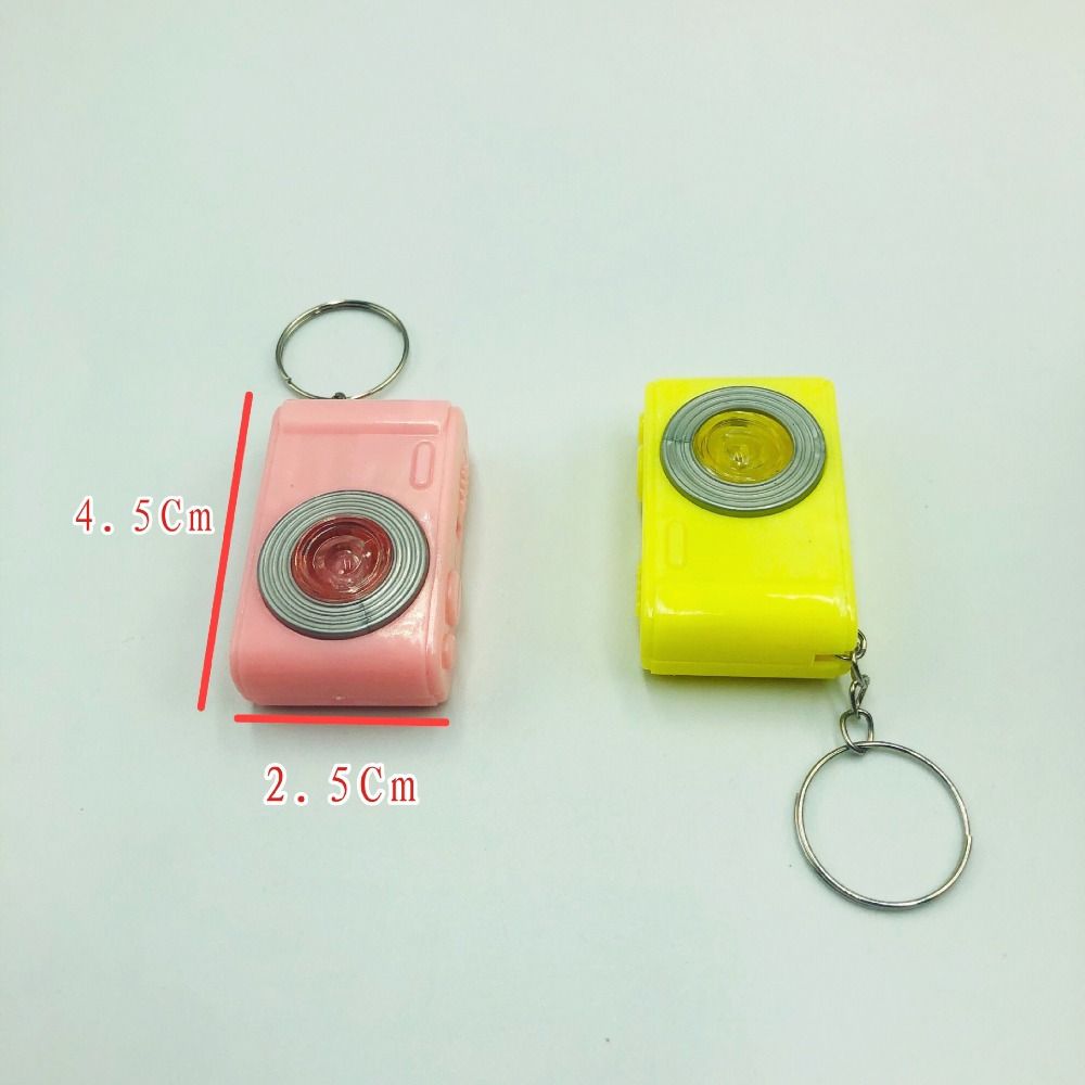 LED Camera Car Key Ring Plastic Mini Camera Toy LED Keychains  Children Toys