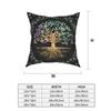 Tree of Life Mystic Viking Pillowcase Bed Cart Holy Gold Cushion Cover Decorative Pillowcase
