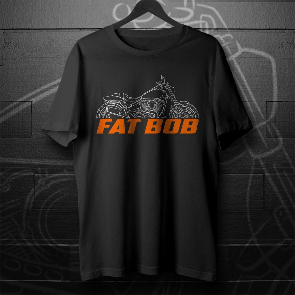 2026 Softail Fat Bob Motorcycle TShirt Daily Cycling Can Wear Cotton TShirts For Both Unisex And Unisex