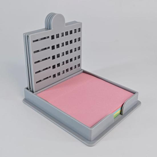 Держатель для липких заметок, защитный чехол, компактный дизайн, портативный многоразовый диспенсер для липких заметок, набор для офиса, школы