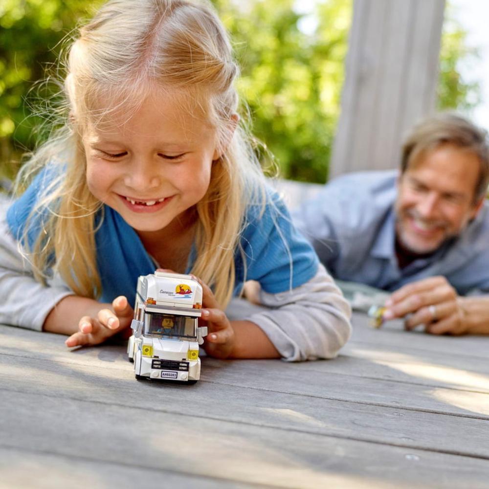 City Great Vehicles Holiday Camper Van 60283 Building Blocks Toys Car For Kids,Caravan Motorhome,Gift for Boys And Girls,190 Pcs
