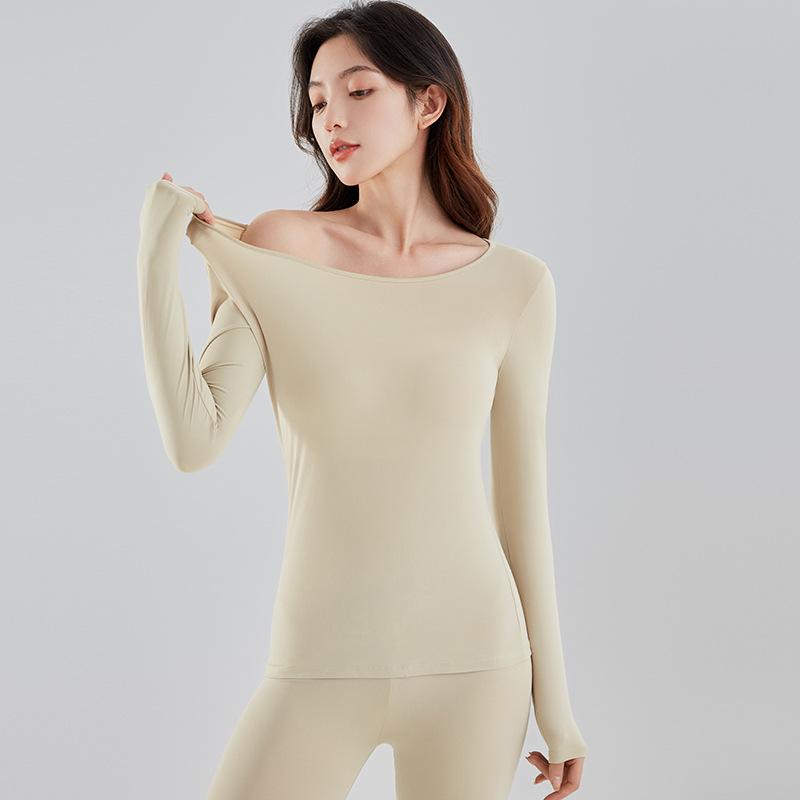 Комплект термобелья телесного цвета с индивидуальной посадкой – Легкий и высокоэластичный базовый слой для женщин