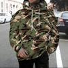 Мужская толстовка с капюшоном и абстрактным принтом, с длинным рукавом, свободный пуловер для уличной моды и повседневной носки