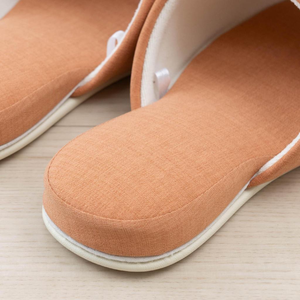 LANCETTI Senko Liguria Size 47171 Slippers, 23.5-25cm, Orange,