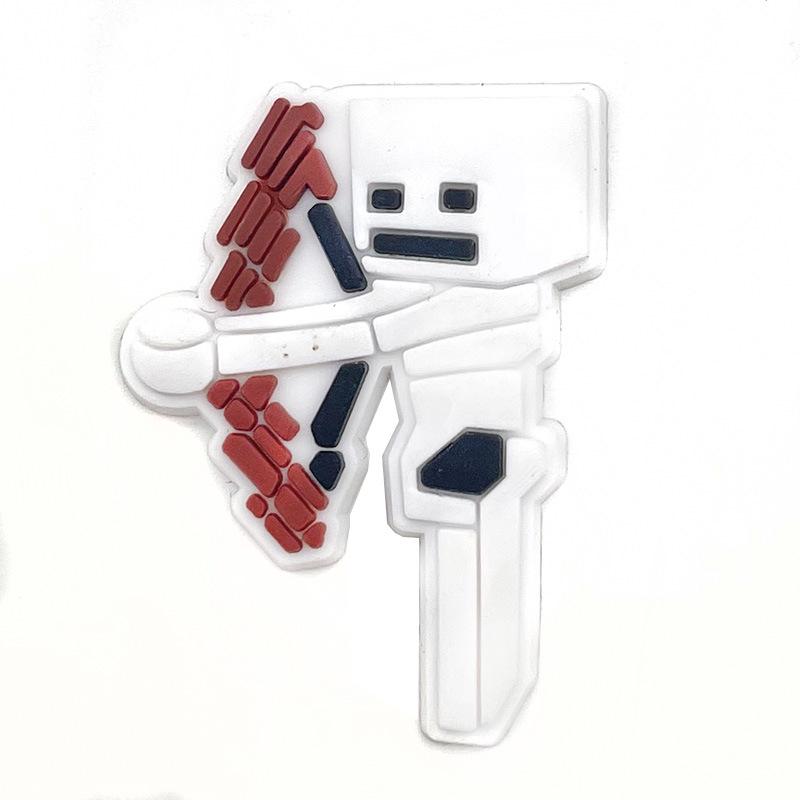 DIY Наборы для украшения кроксов и обуви из ПВХ с персонажами Minecraft