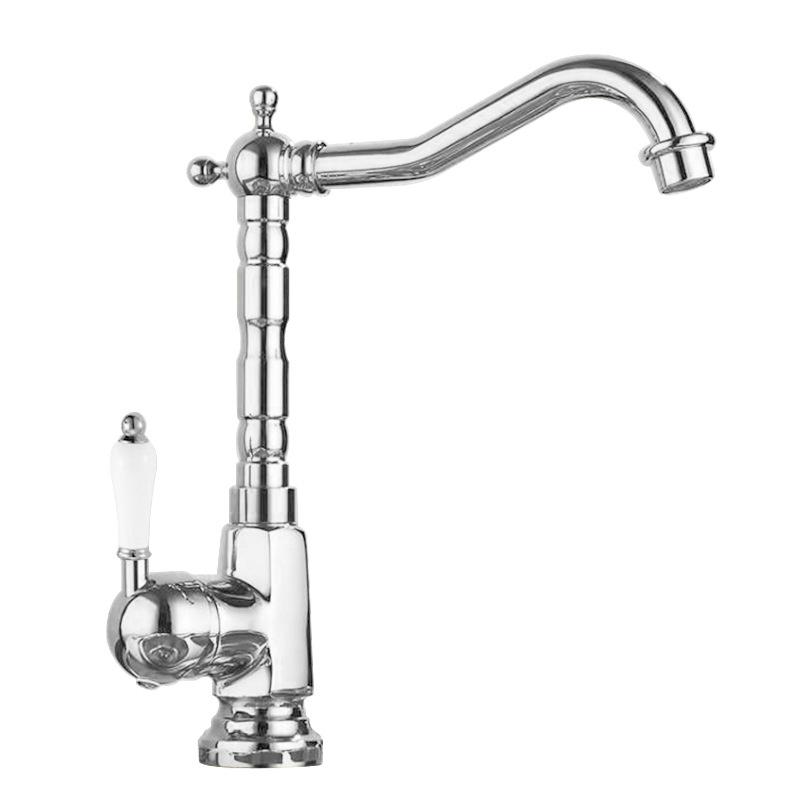 Смеситель для раковины Хром Смесители горячей и холодной воды Антикварный смеситель для раковины Краны Раковина Вращающийся на 360 градусов смеситель