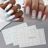 Xiaomi 3pcs Gradient French Line Nail Stickers Water Decals 3D French Tips Manicure Nail Art Gel Sliders Decorations Accessories