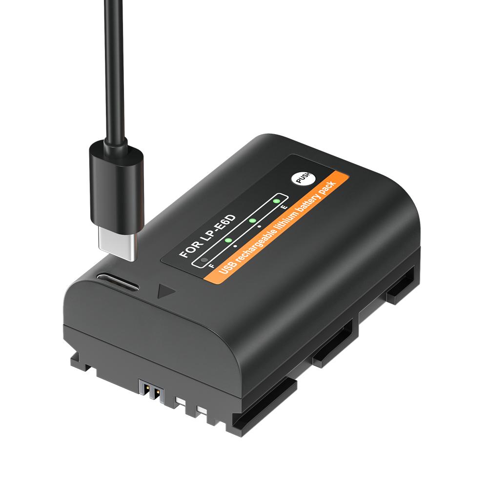 PALO LP-E6D LP E6 LPE6 LP E6N аккумулятор типа C для зарядки камер Canon 5D Mark II III 7D 60D EOS 6D 70D 80D EOS 5DS R