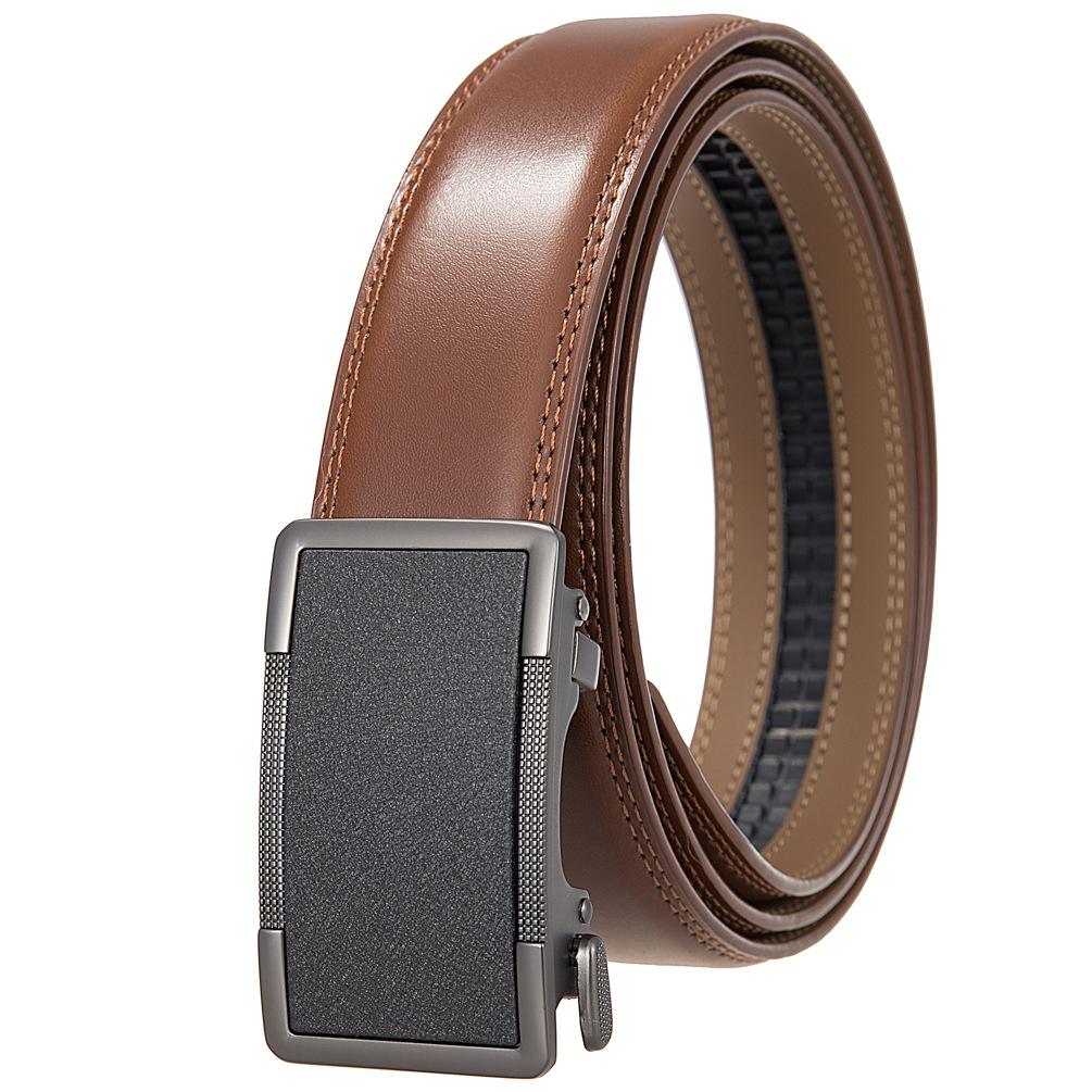 1 шт. матовый мужской ремень с пряжкой, деловой модели, ремень с автоматической пряжкой Ly36-35603-1