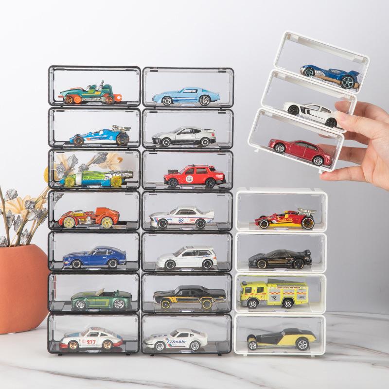 Игрушки для автомобилей Прозрачный пылезащитный Carro Модель Коллекция Дисплей Комбинируемый Корпус Акриловый Ящик Для Хранения Для Мальчиков Подарок