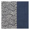 Handmade Studio FUJITA Chopstick Case, Seigaiha (Wave) Pattern x Navy, Fabric, Personal Chopstick Po