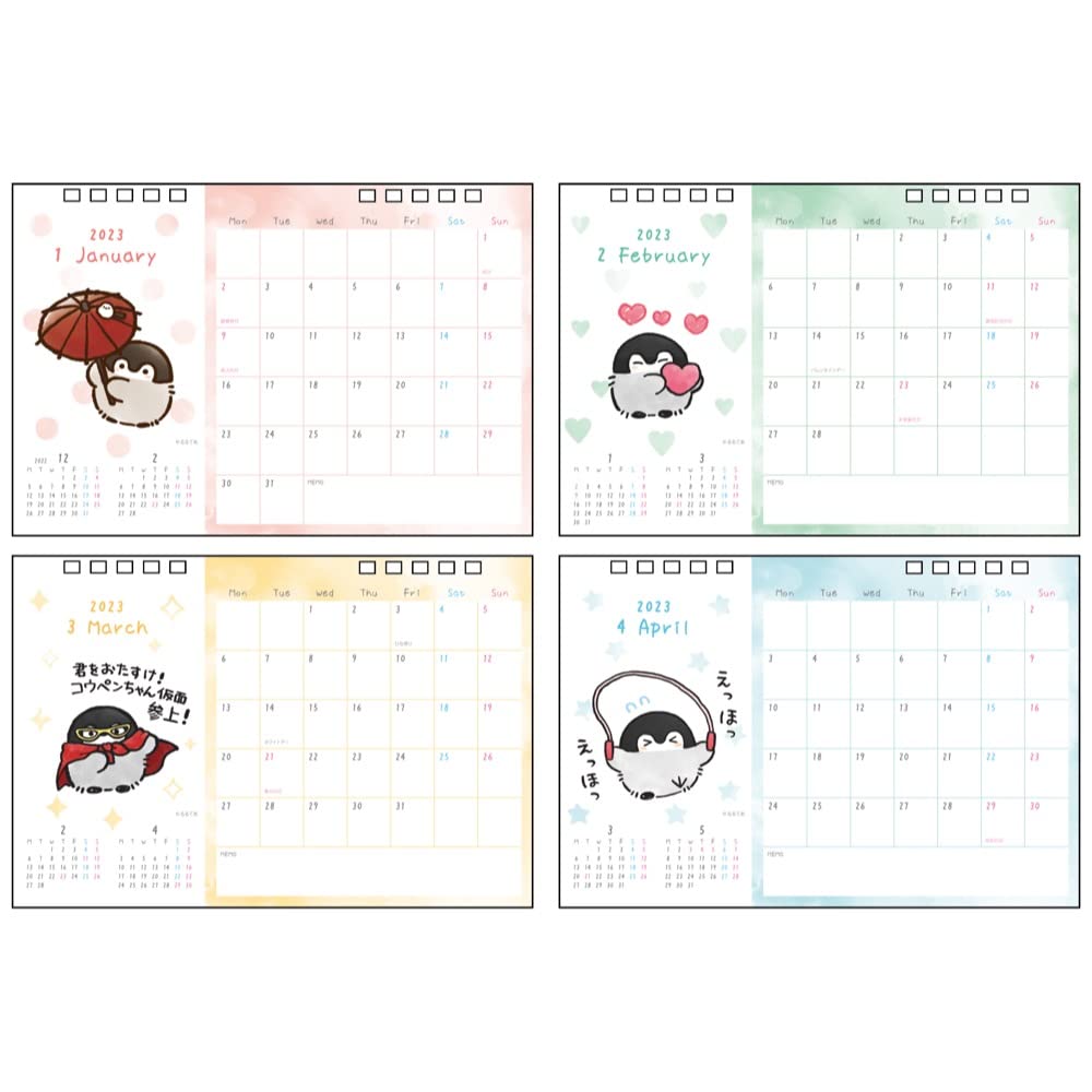 Канцелярия Sunstar 2023 Настольный календарь S8519781 Коупен-чан