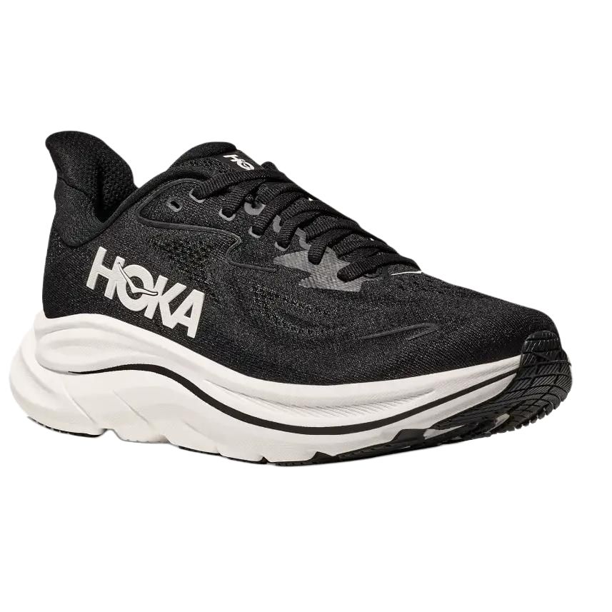 HOKA  Clifton 10 Black White Women Sneakers 1162031-BWHT