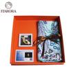 ITARORA Silk Scarf & Brooch Set