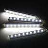 Dash Floor Foot Strip Lights 9 LED 4 In 1 Car Interior Atmosphere Lights Cigarette Lighter Adapter Auto Decorative Lamp