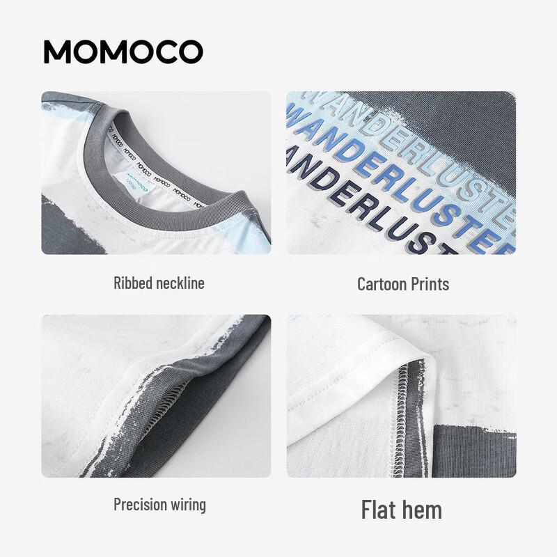 MOMOCO Boys' Trendy Short Sleeve T-Shirt