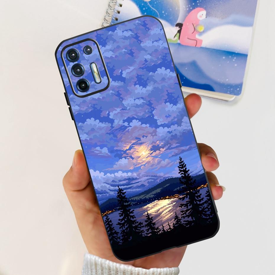 Чехол для телефона Motorola Moto G9 Plus Модный дизайн Мягкая ТПУ крышка Для Motorola Moto G9 Power MOTO G9Plus Черный силиконовый бампер