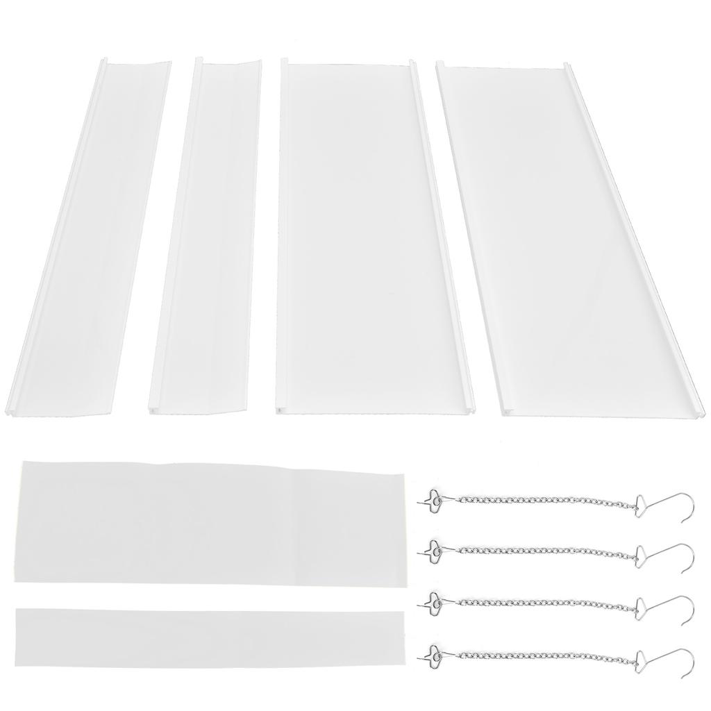 4PCS Central Air Conditioner Wind Shield Cold Wind Deflector Air Conditioning Outlet Baffle 45x45cm