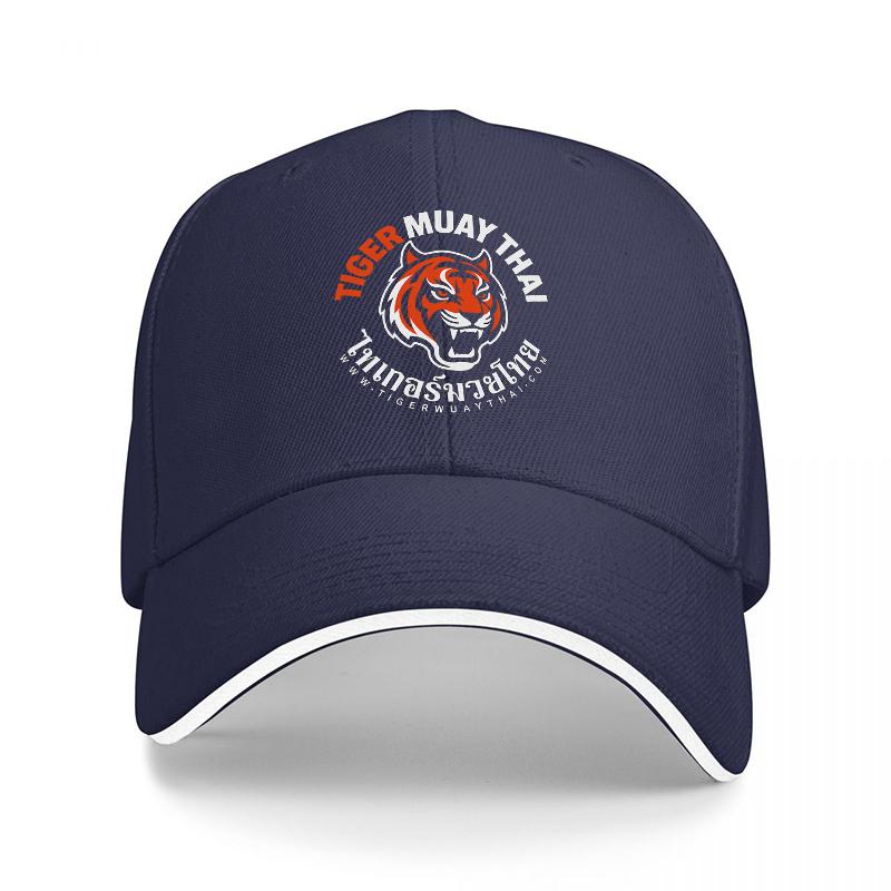 Бейсболка Tiger Muay Thai с крупным логотипом тигра и белой отделкой для любителей боевых искусств и фитнеса