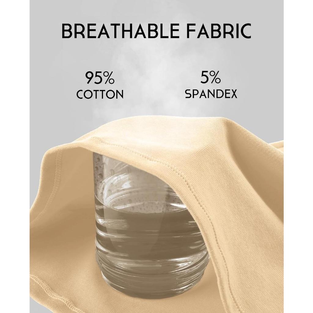 CHARMLEAKS Женская длинная майка с бюстгальтером с квадратным вырезом и широкими бретелями, летние хлопковые майки