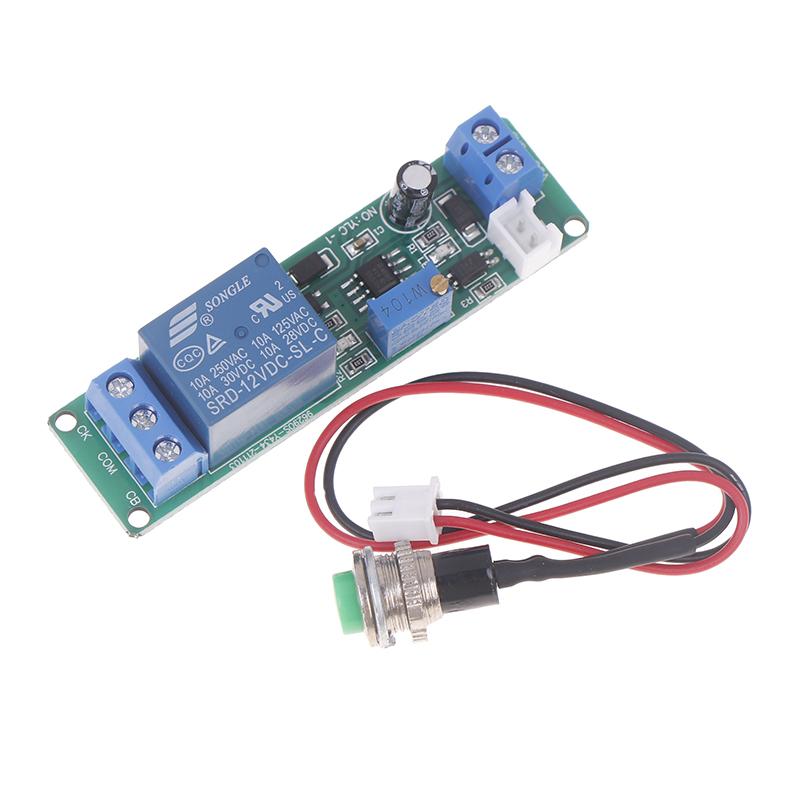 DC 12V Регулируемый таймер задержки выключения Модуль реле времени Реле времени 1~10 сек Модуль выключателя задержки выключения