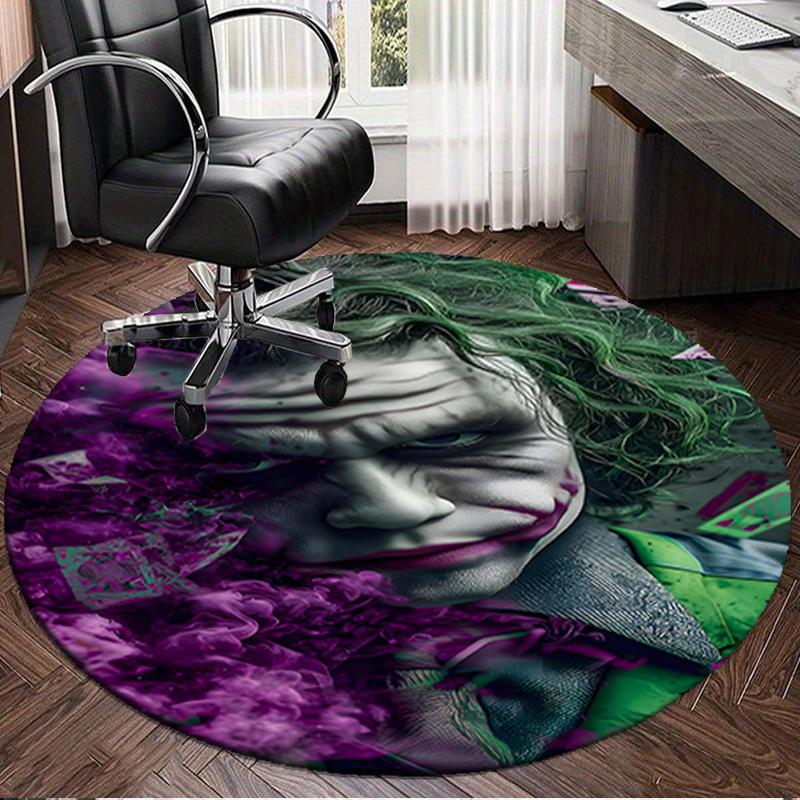 Clown villain Round Rug for Livingroom,Bedroom, Palyroom, Chair Rug, Area rug, Circle Carpet, Large Size Fan Christmas gift
