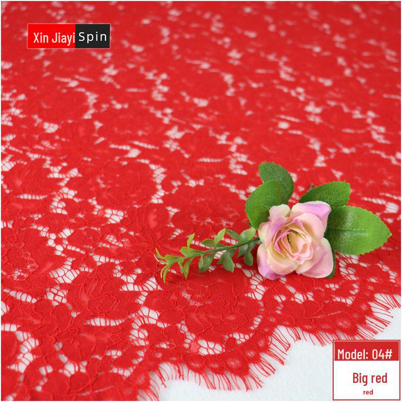 Ткань кружева с полыми кисточками для модных платьев