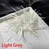 Women Fashion Feather Headwear Jewelry Decor Bridal Hairband Ostrich Feathers Brooch Pin